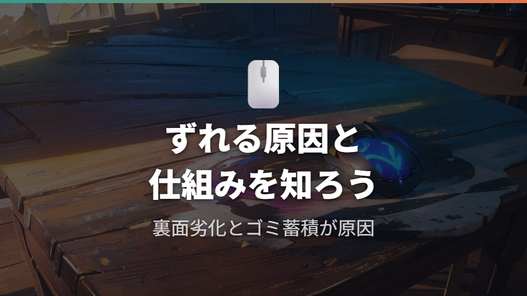 マウスパッドがデスクでずれる原因と仕組みを理解する