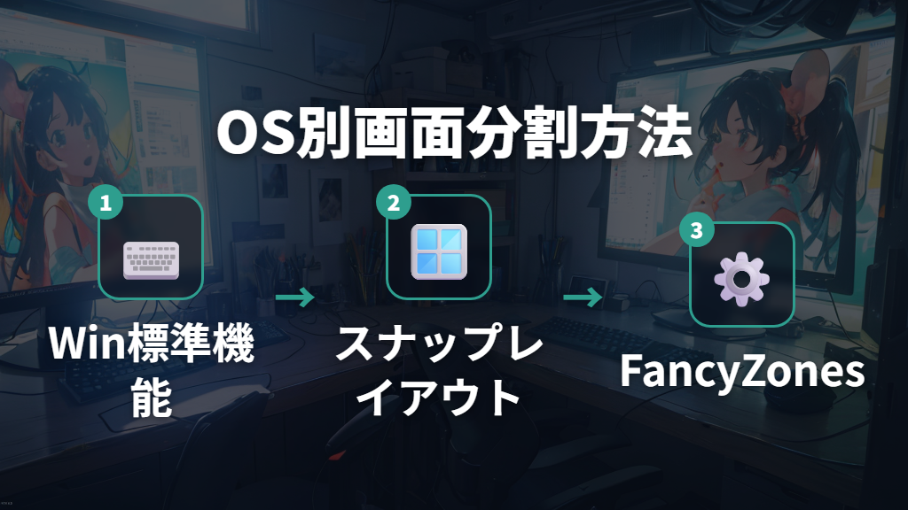 WindowsとMacで使えるウルトラワイドモニターの2画面設定方法
