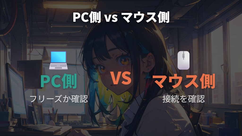 パソコンのフリーズとマウス不具合の見分け方