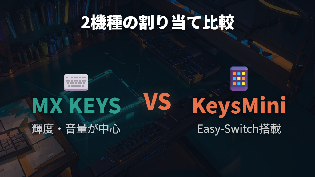 MX KEYS・MX Keys Miniのデフォルトキー割り当て一覧