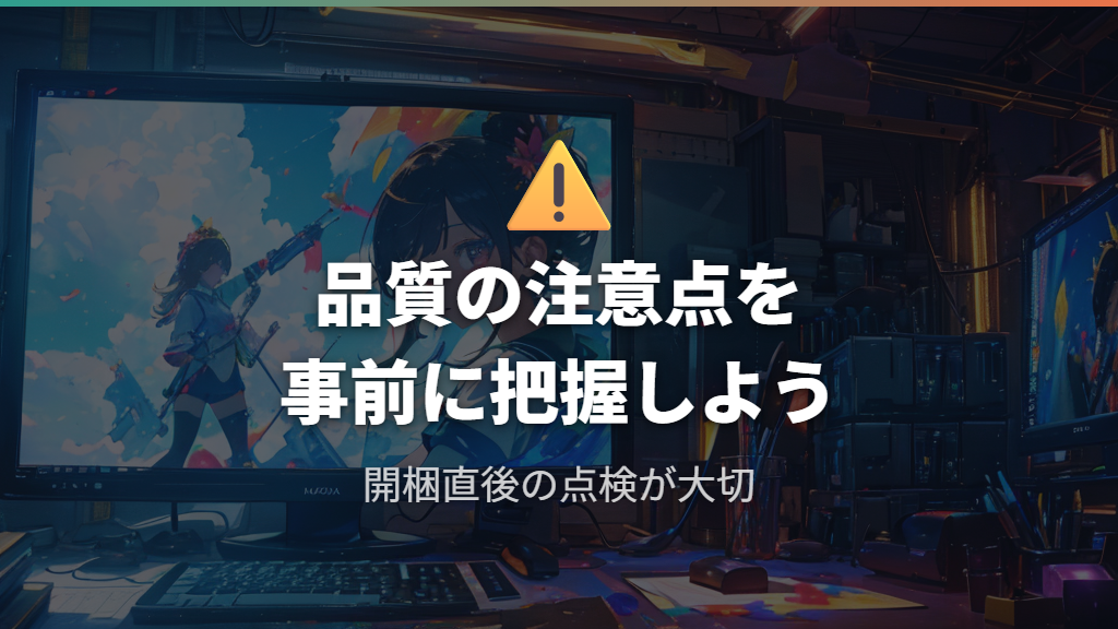 BenQモニターの品質に関する口コミと注意点