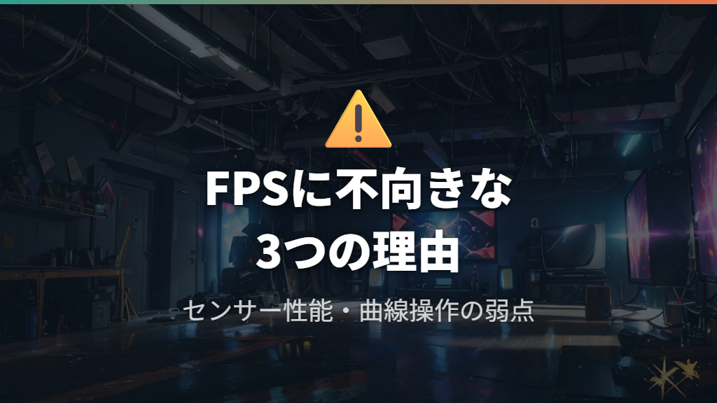FPSゲームにトラックボールが不向きと言われる理由