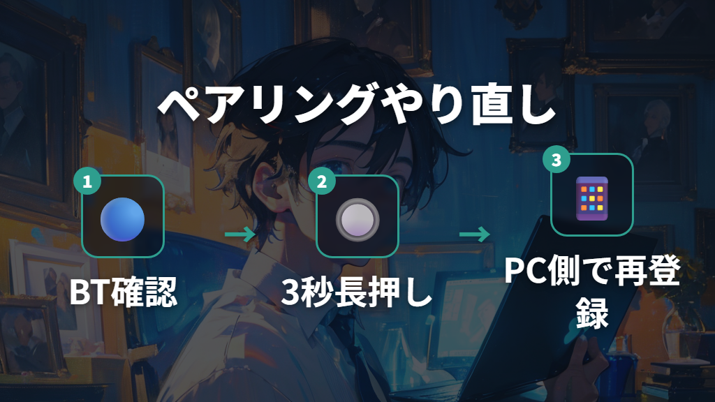 Bluetoothマウスが動かない｜ペアリングのやり直し手順