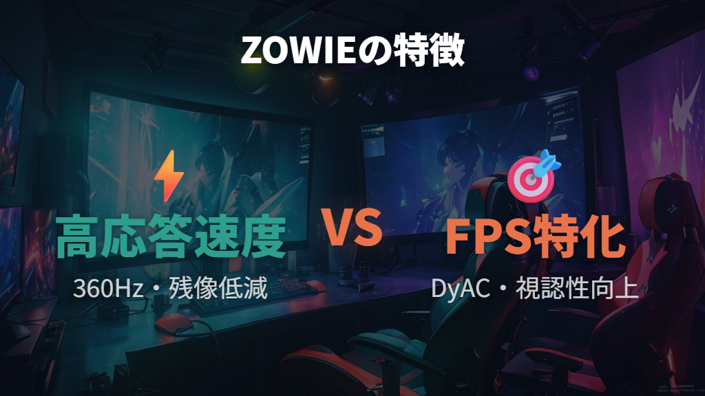 ZOWIEシリーズの評判と口コミ（eスポーツ・FPS向け）
