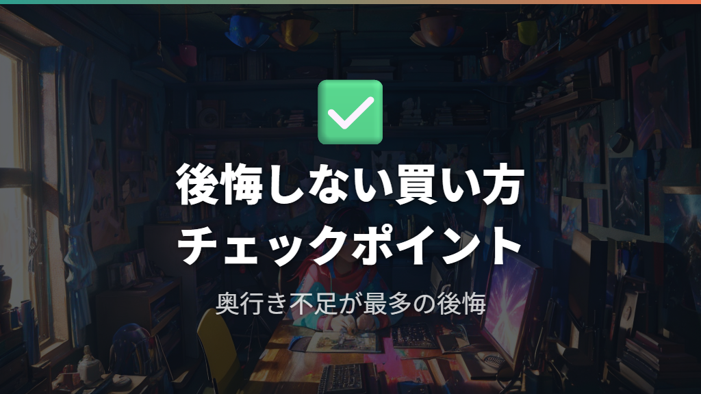 ゲーミングデスクの奥行き選びで後悔した人が多いチェックポイント