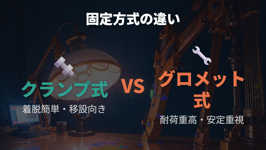 クランプ式とグロメット式の違いと選び方