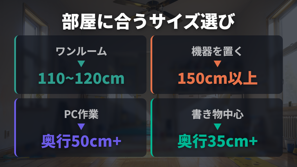 サイズ選びと部屋の採寸が失敗を防ぐ鍵