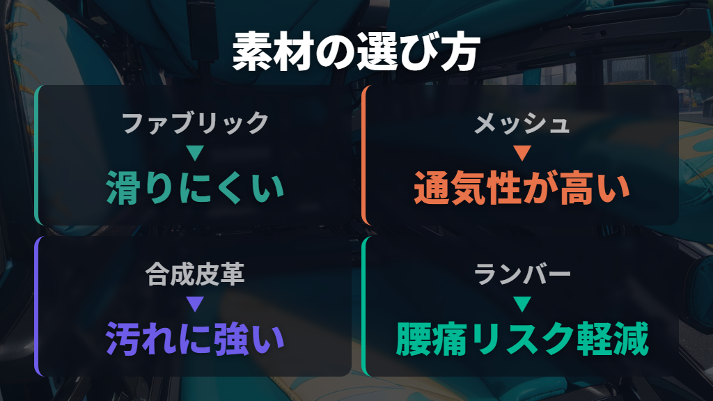 ランバーサポートと素材の選び方—長時間学習での疲れ方が変わる