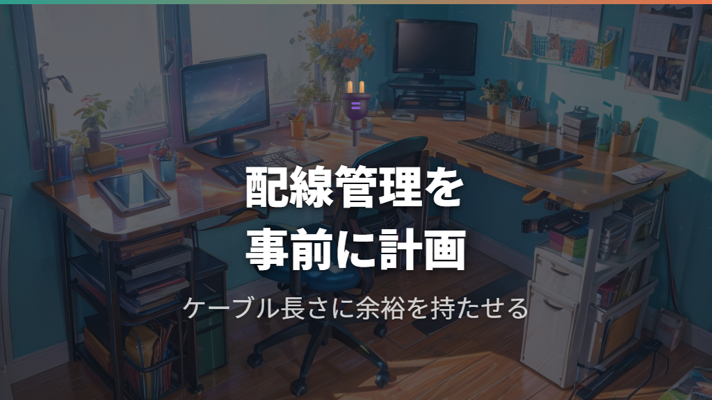 配線管理と設置場所の事前確認