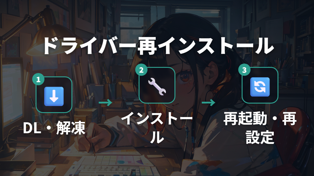 ドライバーとエレコム マウスアシスタントの再インストール