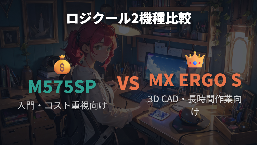 ロジクールM575・MX ERGOシリーズの比較と選び方