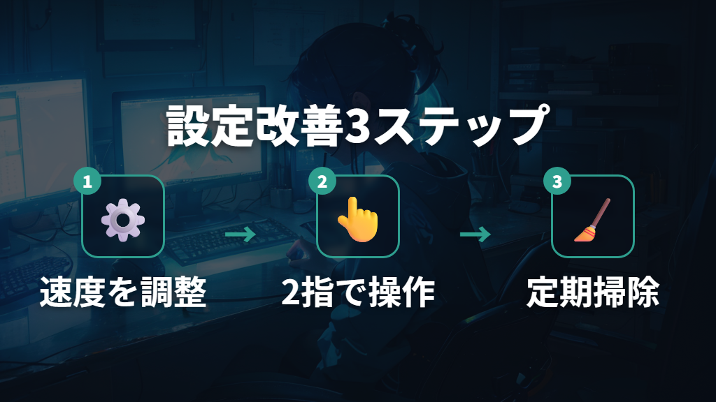 トラックボールをやめる前に試すべきカーソル設定と掃除のコツ