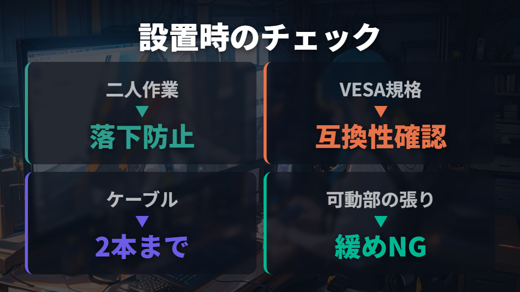 設置作業の失敗を防ぐ実践的なアドバイス