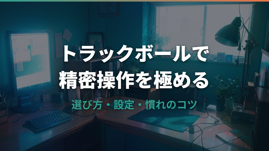 トラックボールで細かい作業を極める設定と選び方