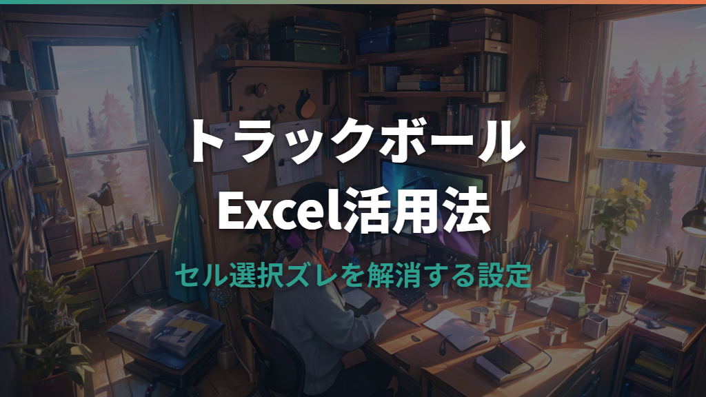 トラックボールはExcelで使いにくい？セル選択がずれる原因と設定の見直し方