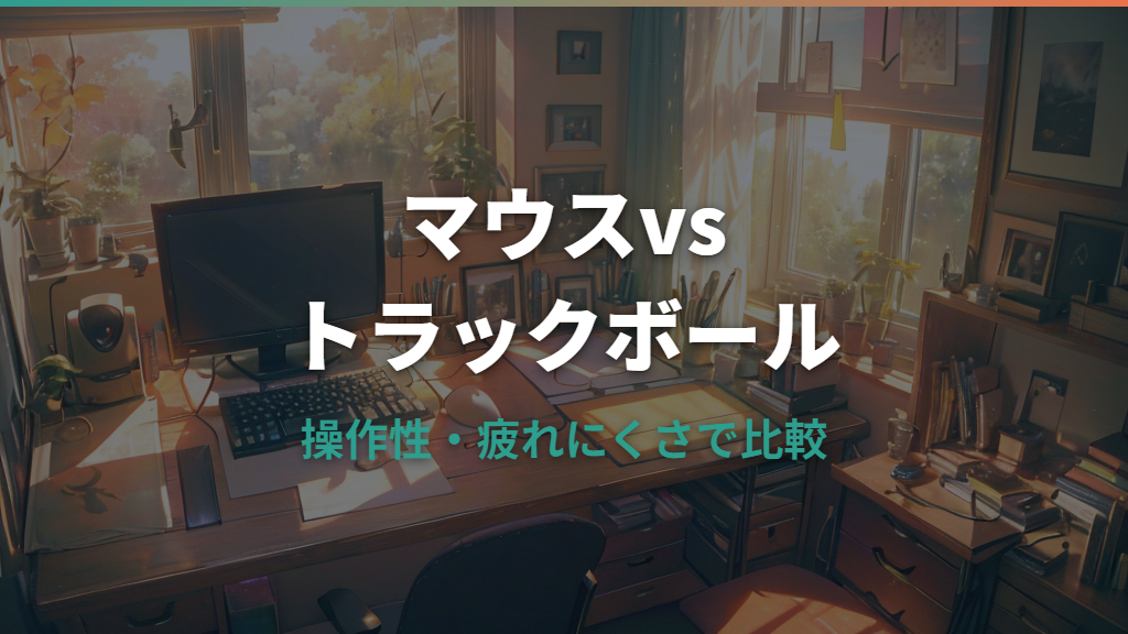 マウスとトラックボールはどっちがいい？操作性・疲れにくさ・用途別に比較