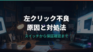 ロジクールマウスの左クリックを強く押さないと反応しない原因と対処法