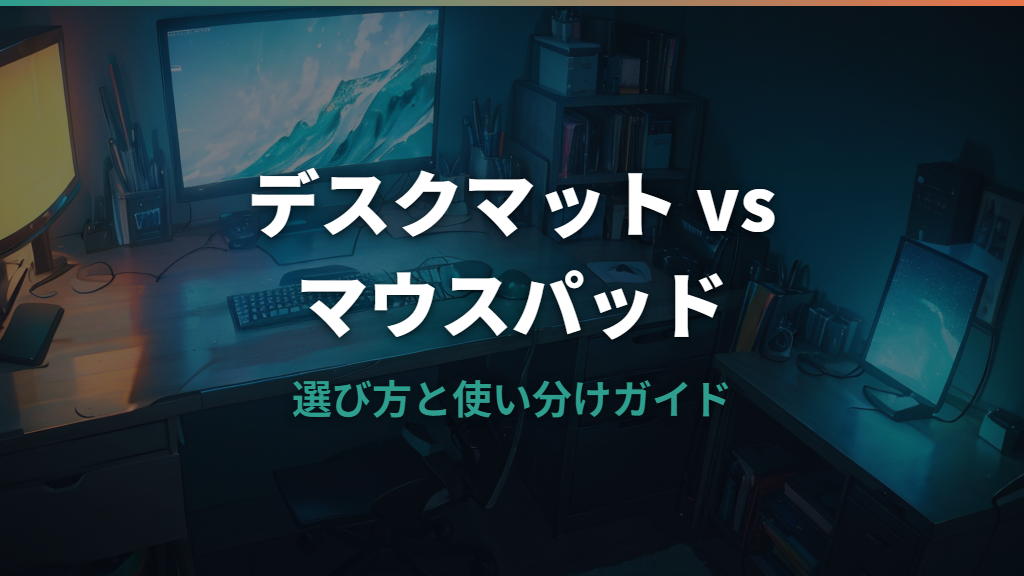 デスクマットとマウスパッドの違いと選び方ガイド