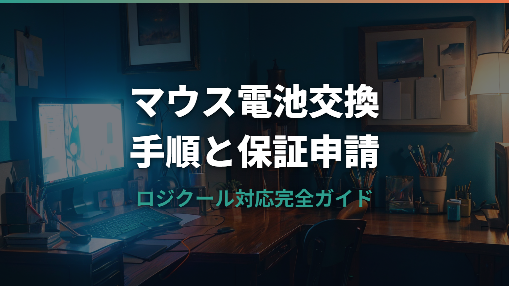 ロジクールマウス電池交換の手順と保証申請ガイド