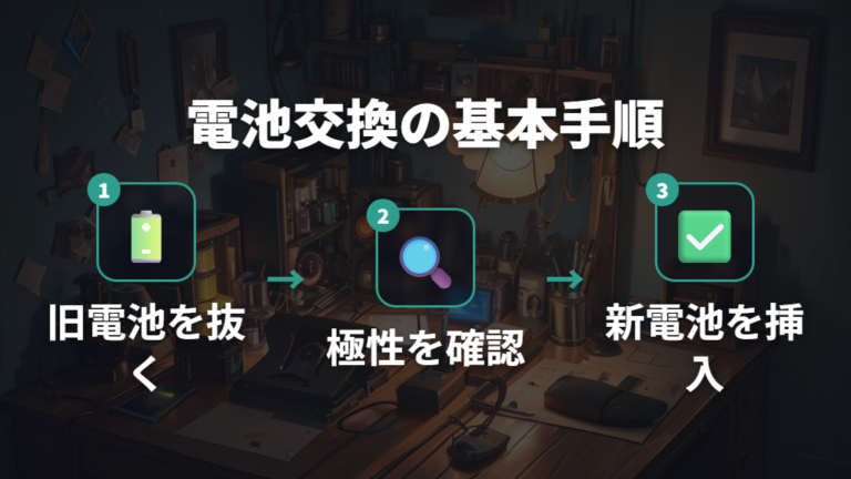 ロジクールマウス電池交換方法の基本と極性確認