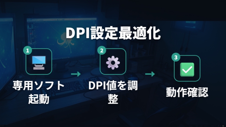 感度設定とDPI調整によるトラックボール細かい作業の最適化