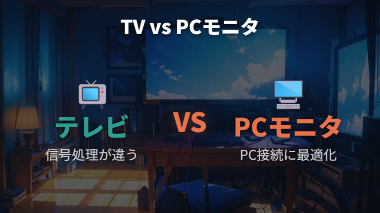 4KテレビとPCモニタで4K出力できない環境の違い