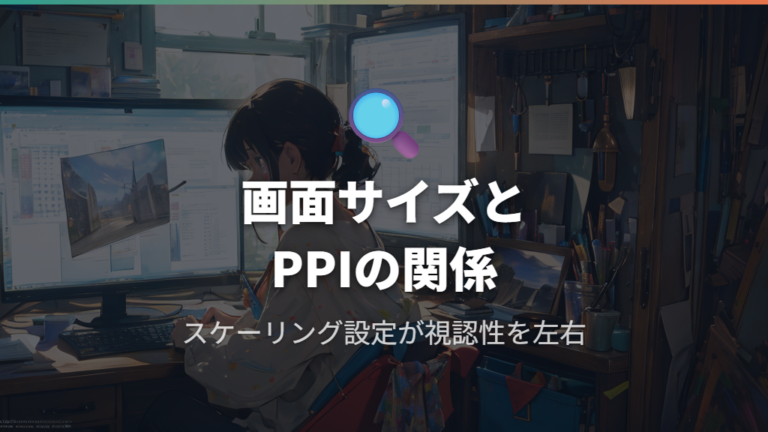 画面サイズとピクセル密度が視認性に与える影響