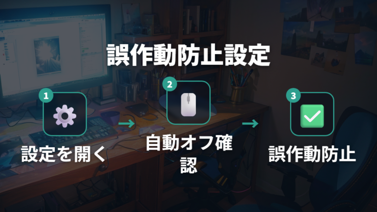 Windowsでのマウスとタッチパッドの併用設定と誤作動防止