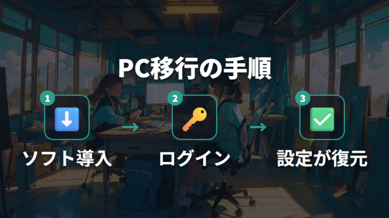 作業環境変更時のロジクールマウス設定違うパソコンへの移行