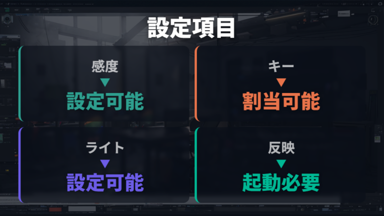 G HUBで認識した後に確認したい設定項目