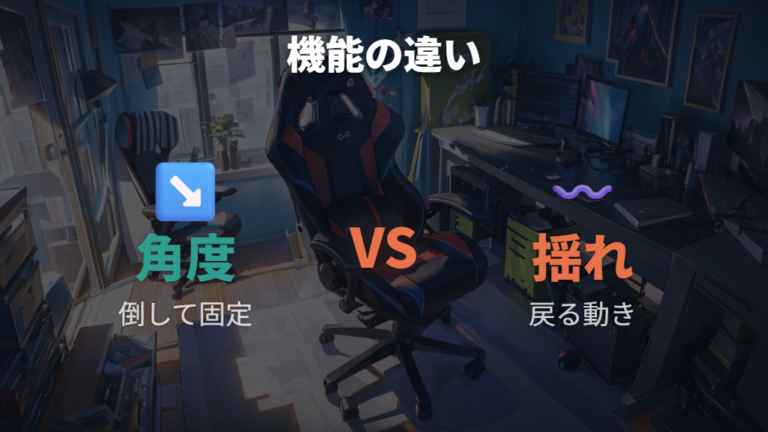リクライニングとロッキングの違いを知ると故障判断が早くなる
