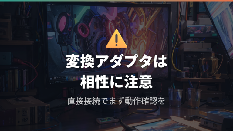 変換アダプタ経由のハンドシェイク不安定対策