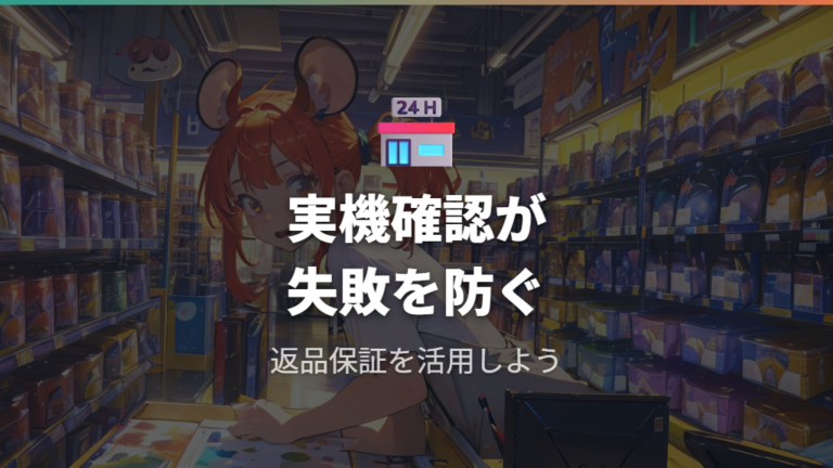 実機確認と保証制度を活用したエルゴノミクス評価に基づく選び方