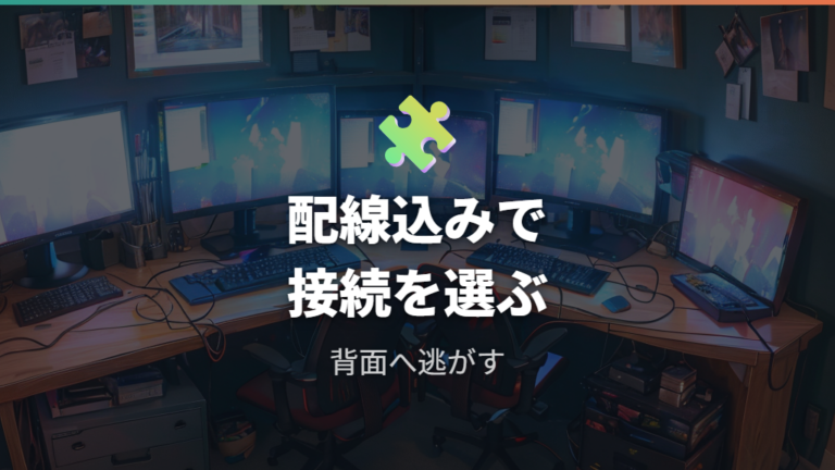 デスクトップPCで使える接続方法を安定させる配線の考え方
