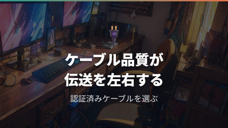 ケーブル規格と信号伝送の品質確認