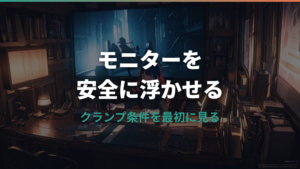 モニターアームで机が割れる原因は?天板条件と補強プレートの判断基準