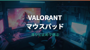 VALORANT向けマウスパッドの選び方|プロ使用モデルとローセンシ向けサイズを比較