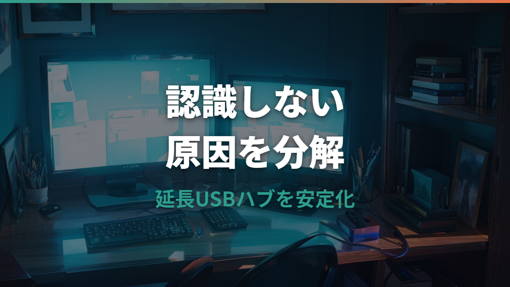 延長USBハブは何mまで安定する？認識しない原因と選び方