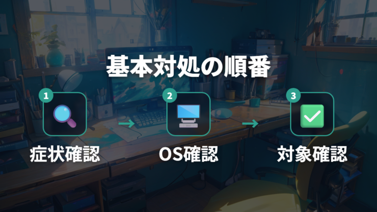 起動しないときの基本対処法を順番に試す