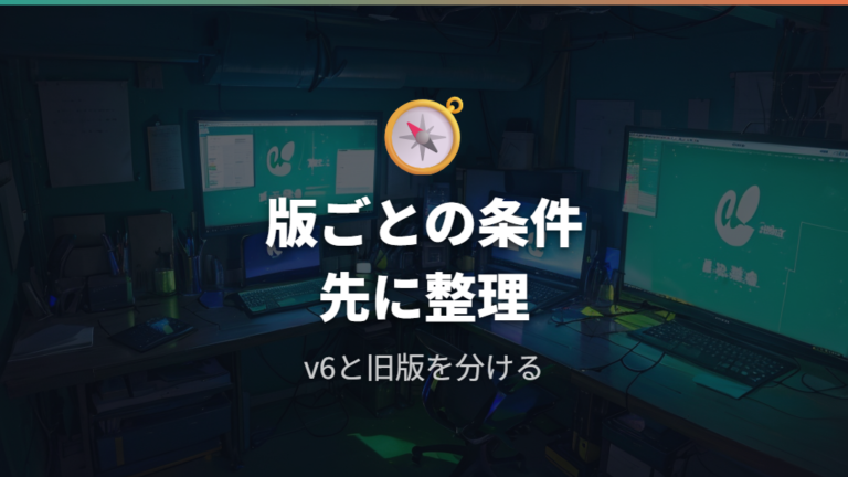 Mac対応OSとv6情報の確認は旧版と分ける
