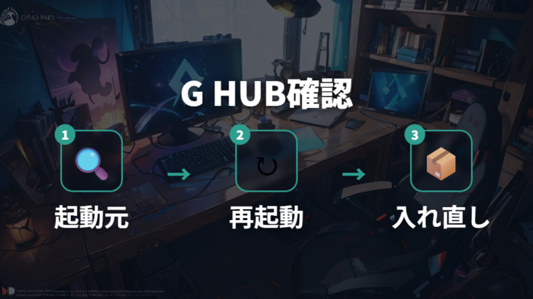 G HUBが開かないときの対処は再インストールとショートカット確認