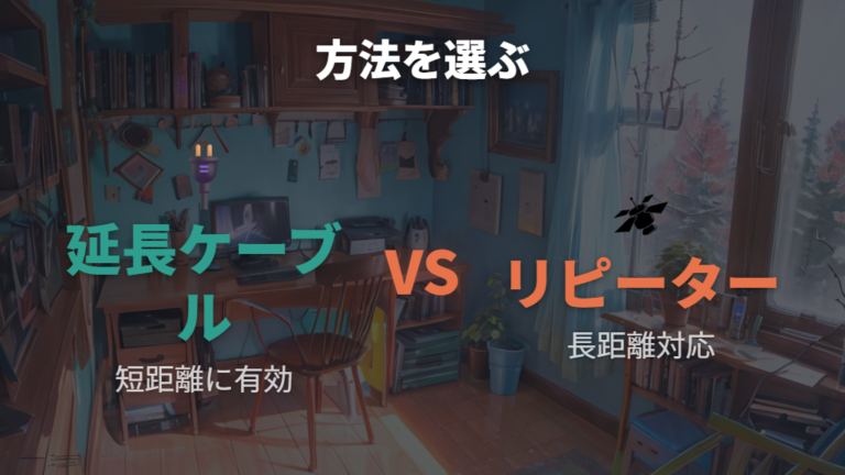 延長できる長さの目安を超えるならリピーターとエクステンダーを比べる