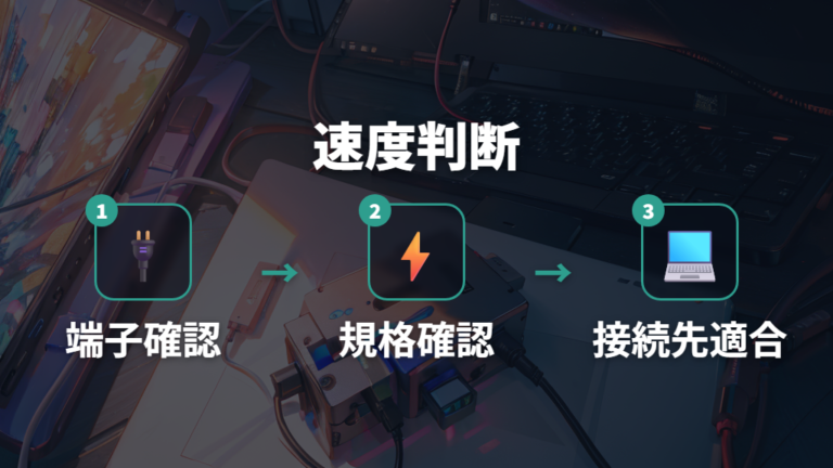 USB規格と転送速度の違いは端子だけで判断しない