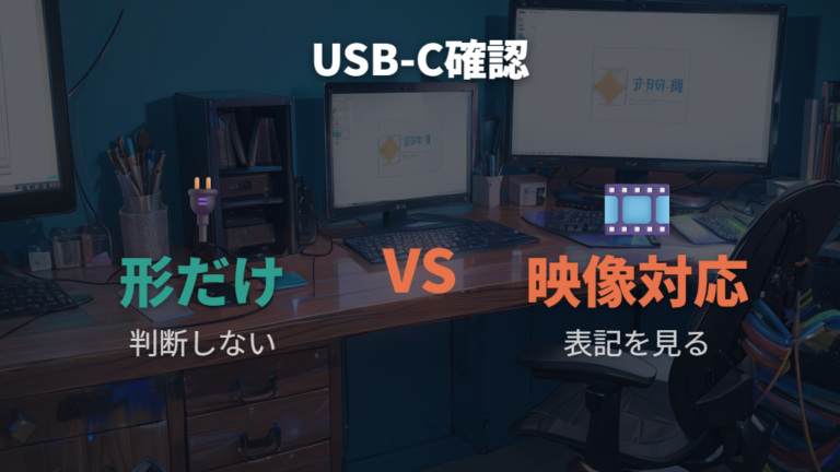 USB-C接続で確認すべき規格は端子の形だけで足りる?