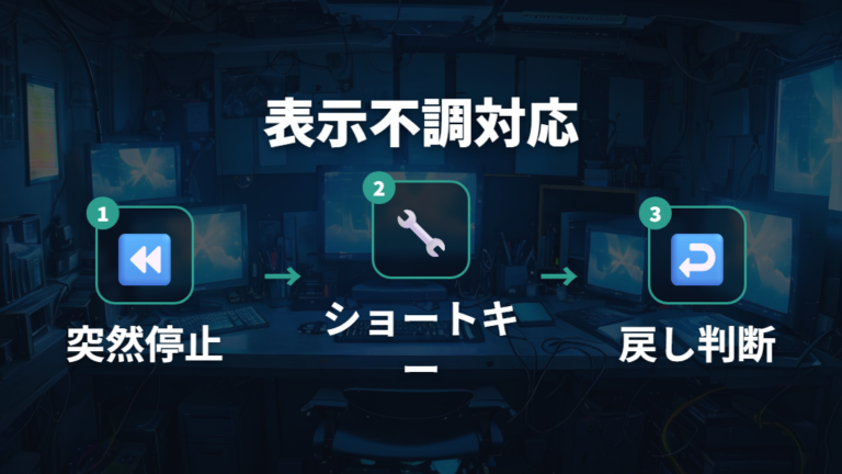 ドライバー更新で認識を直す手順と戻し方