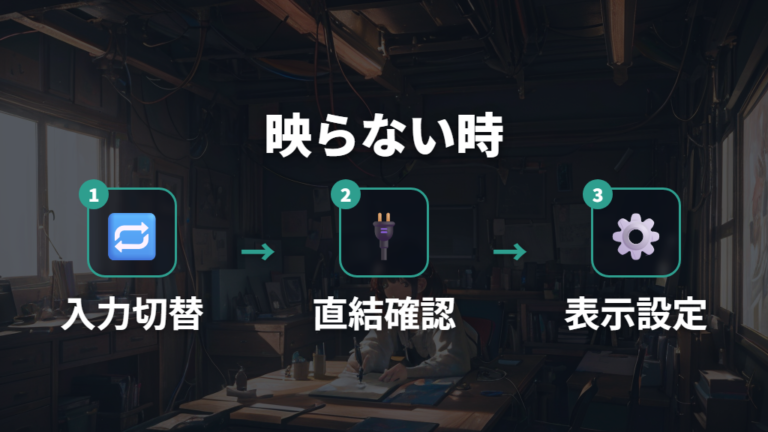 映らないときの原因と対処を順番に切り分ける