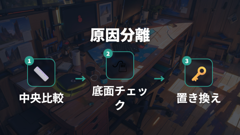 寿命前の違和感はマウスソール側も切り分ける