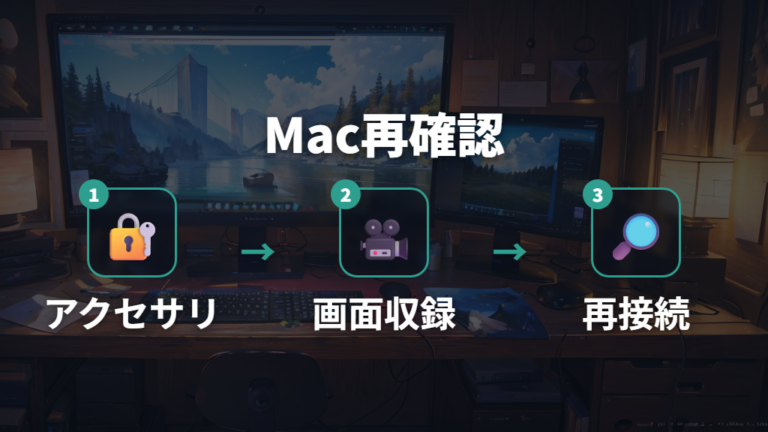 Macで認識しない原因はアクセサリ許可とDisplayLink権限を確認する
