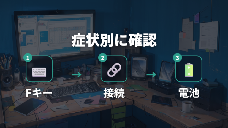 Fキーが効かない時の対処法を症状別に切り分ける