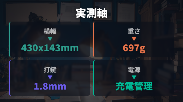 実機レビューで見る使い勝手はサイズと電源管理に注目する